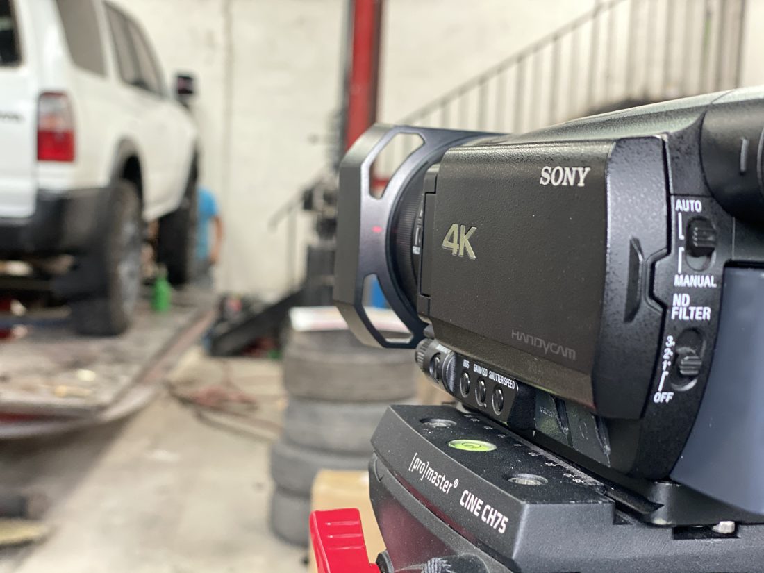 Cámara Sony 4K lista para grabar