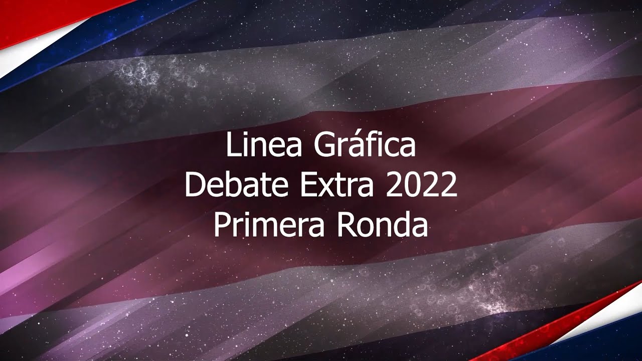 Línea gráfica Debate Extra — primera ronda