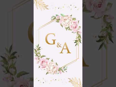 Tarjeta de invitación de bodas animada