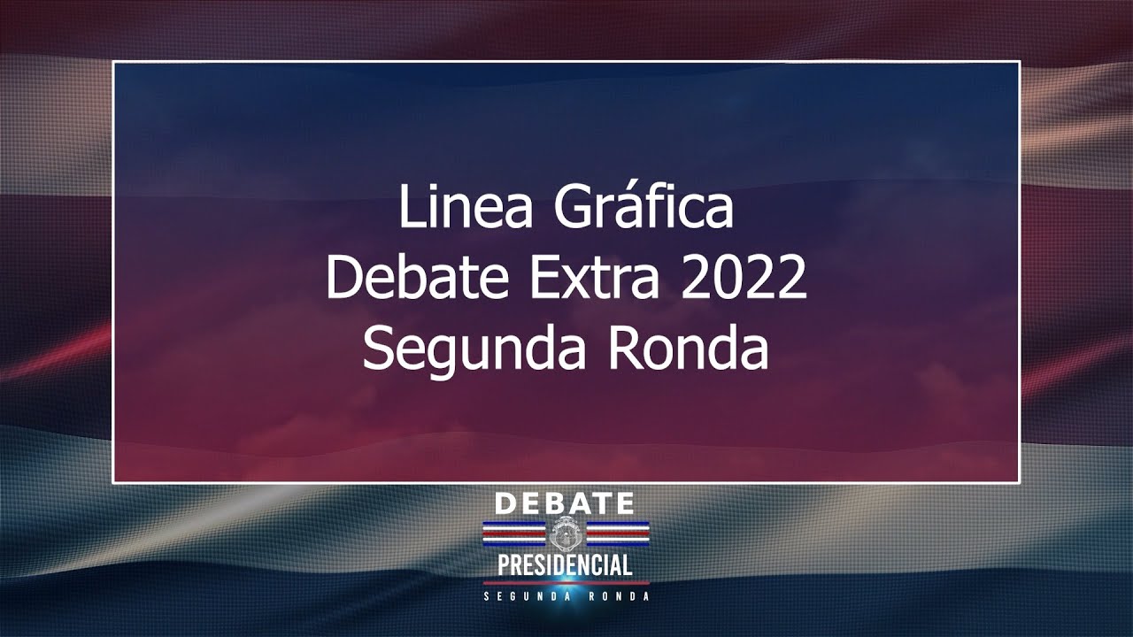 Línea gráfica Debate Extra — segunda ronda